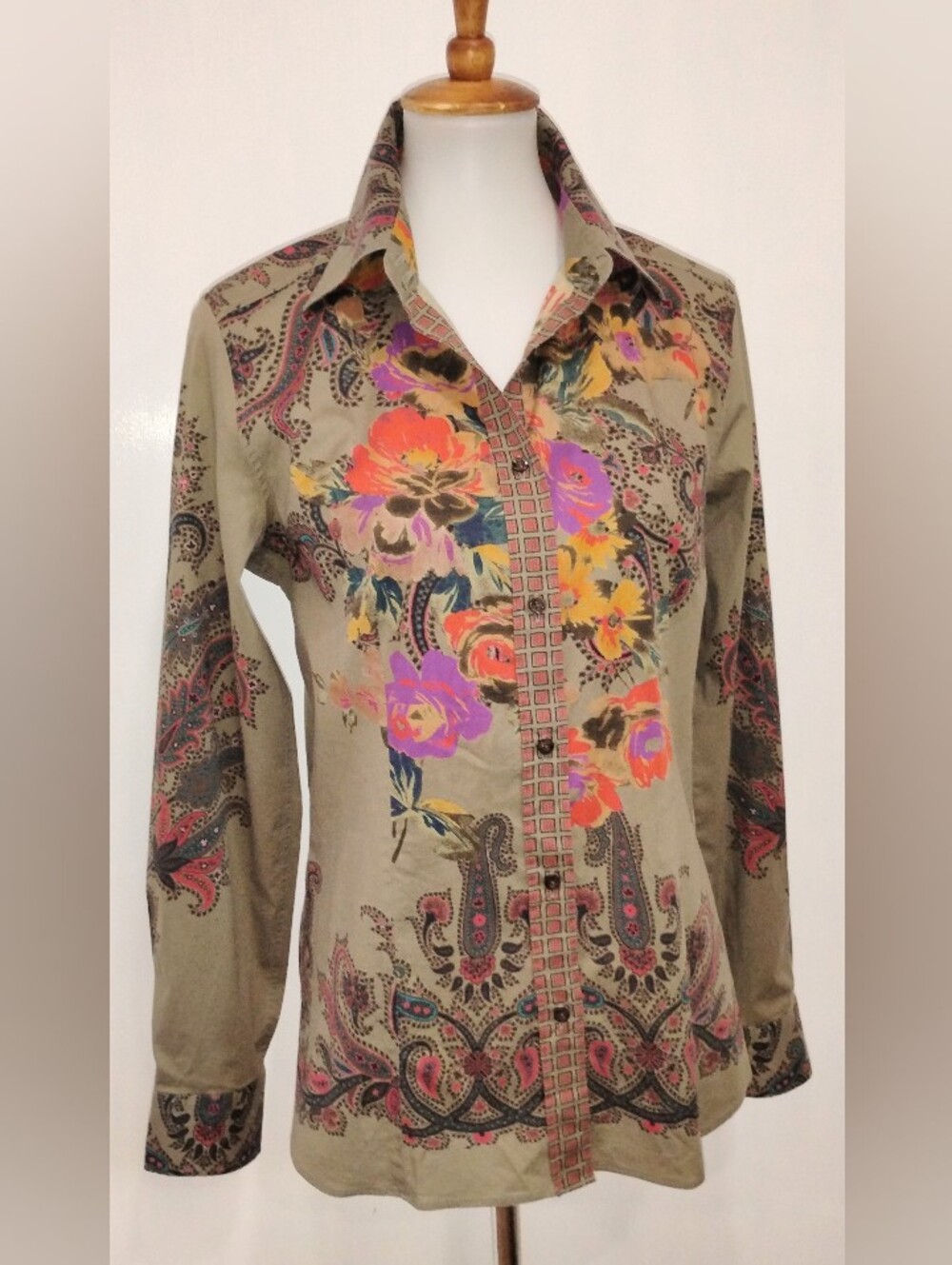 ETRO PAISLEY COTTON BLOUSE - Picture 6 of 13